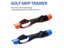 Golf Grip Trainer Attachment Outdoor Golf Swing Trainer Beginner Gesture Carousel 3