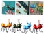 Metal Ant Wall Decor Set of 4 Colorful Indoor Bathroom Kids Room or Outdoor B Carousel 3