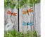 Metal Dragonfly Wall Decor Outdoor Garden Fence Art,Hanging Decoration Carousel 3