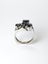 Vintage Sapphire Modernist Sterling Silver Ring - $1 Reserve Charity Auction Carousel 2
