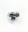 Vintage Sapphire Modernist Sterling Silver Ring - $1 Reserve Charity Auction Carousel 1