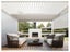 Louvre Roof System Mesh Blind 3.7m White Carousel 3