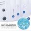 210x210CM 130 Jets Hot Tub Inflatable Spa Massage Portable Outdoor Bath 6 Person Carousel 2