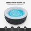 210x210CM 130 Jets Hot Tub Inflatable Spa Massage Portable Outdoor Bath 6 Person Carousel 6