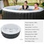 210x210CM 130 Jets Hot Tub Inflatable Spa Massage Portable Outdoor Bath 6 Person Carousel 10