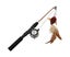 Funny Cat Stick Realistic Flexible Interactive Pulley Telescopic Fishing Rod Carousel 3