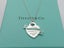 TIFFANY & CO Silver Blue Enamel Return to Tiffany Heart Ribbon Pendant Necklace Carousel 1