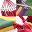 Hod Health & Home Hammocks 185X80cm With Wood Supports Red Striped Hanging Swing Carousel 3