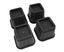 4 Sets Furniture Risers Rubber Antislip 4 Inch Bed Risers for Storage Desk So Carousel 4
