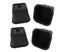 4 Sets Furniture Risers Rubber Antislip 4 Inch Bed Risers for Storage Desk So Carousel 7