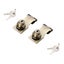 2 Packs Keyed Hasp Locks Twist Knob Keyed Locking Hasp for Small Doors Cabinets Carousel 1