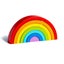 Wooden Rainbow Stacker Nesting Puzzle Blocks - In Assorted Colors Carousel 1