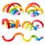 Wooden Rainbow Stacker Nesting Puzzle Blocks - In Assorted Colors Carousel 4