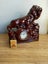 Art Deco Ceramic Lion Mantle Clock Carousel 6