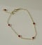 $1 reserve// 18Kt Real Gold-Plated S925 Silver Red Ruby Zircons Bracelet Carousel 1