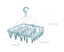 Underwear clothes hanger with 32 clips Foldable clothespin clothes horse Wind Carousel 4