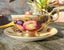 Aynsley Orchard Gold Duo signed - N Brunt Carousel 7