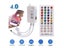 RGB LED Strip Light Controller DC12-24V Bluetooth Music Controller With 40 Key Carousel 3