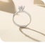 SALE: 1ct Moissanite Engagement Diamond Ring S925 Silver 18K White Gold Plated Carousel 3
