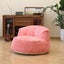 Corduroy Single Sofa with Wide Backrest PINK Carousel 1