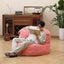 Corduroy Single Sofa with Wide Backrest PINK Carousel 3