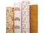 Autumn Leaves Custom Glitter Leather Foxes Print Synthetic Leather Sheets Carousel 3