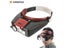 New 10X Headband Magnifier Glasses Helmet Style Loupe Lens LED Lights Loupe Carousel 3