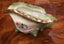 STAFFORDSHIRE IRONSTONE PAIR of PORCELAIN “SNAIL” PLANTER VASES / FLOWER POTS Carousel 10
