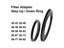 Camera Lens Filter Adapter Ring Step Up Or Down Ring Metal For 55mm Lens - 43 Carousel 2
