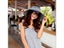 Free Delivery Fashion Stripe Beach Cap Shade Empty Top Straw Hat Female Hat Carousel 8