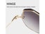 Borderless Trim Retro Gradient Unisex Mountaineering Cycling Summer Sunglasses Carousel 6