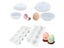 3D Easter Egg Baking Mold Silicone Mousse Cake Epoxy Resin Casting Pendant Carousel 3