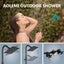 Aolemi Outdoor Shower Kit with Adjustable Slide Bar Outdoor Shower Fixture with Carousel 3