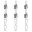 6Pcs 304 Stainless Steel M20 Single Pulley Block Wire Rope Hanging Wire Towing W Carousel 1