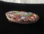 1960s Vintage Oval Italian Colourful Glass Tiles MOSAIC Peony Flower Brooch Carousel 5