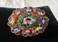 1960s Vintage Oval Italian Colourful Glass Tiles MOSAIC Peony Flower Brooch Carousel 1
