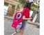 Comfortable Dog Cat Carrier Backpack for Hiking Outdoor Travel-L-Rose red Carousel 3