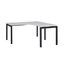 Novah Corner Desk 1800mm x 1800mm x 700mm - Black frame / White top Carousel 1