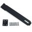 Alise Hasp Lock Door Hinge Lock Padlock Black Clasp Latch Hinges Lock for Doors Carousel 1