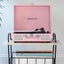 Cruiser Bluetooth Portable Turntable - Blush Pink + Bundled Record Storage Crate Carousel 3