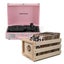 Cruiser Bluetooth Portable Turntable - Blush Pink + Bundled Record Storage Crate Carousel 1