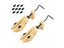 1Pair Shoe Stretcher Wooden Ergonomic Adjustable Unisex Universal Man Women Carousel 4