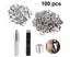 Eye button,100boxed 12MMSilver Pressed Air Eyelet Grommet tool kit 12 mm grom Carousel 2