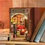 Rolife Diy Book Nook Kit Bookend Stand Bookshelf Insert 3D Puzzles Carousel 4