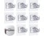 Curtain Rod Bracket No Drilling,8 PCS Adhesive Curtain Rod Holder Hooks,3M No Carousel 1