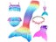 Mermaid Tail For Girls Mermaid Costume Cosplay Dress Kids Mermaid Bikini Carousel 1