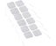 Tens Electrodes, Electrode Pads For Stimulation Current Devices, 5X5 Cm,(Tens Carousel 1