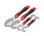 4pack Pipe Wrench Set Quick Snap Pipe Spanner Adjustable Wrench Grip 9-32mm Carousel 1