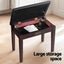 Piano Bench Stool With Storage Wooden Pu Leather Carousel 5