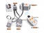 Legoeds-compatible MOC Tech Power Funcs M Motor 8883 Mod RC Power Group Train Carousel 6